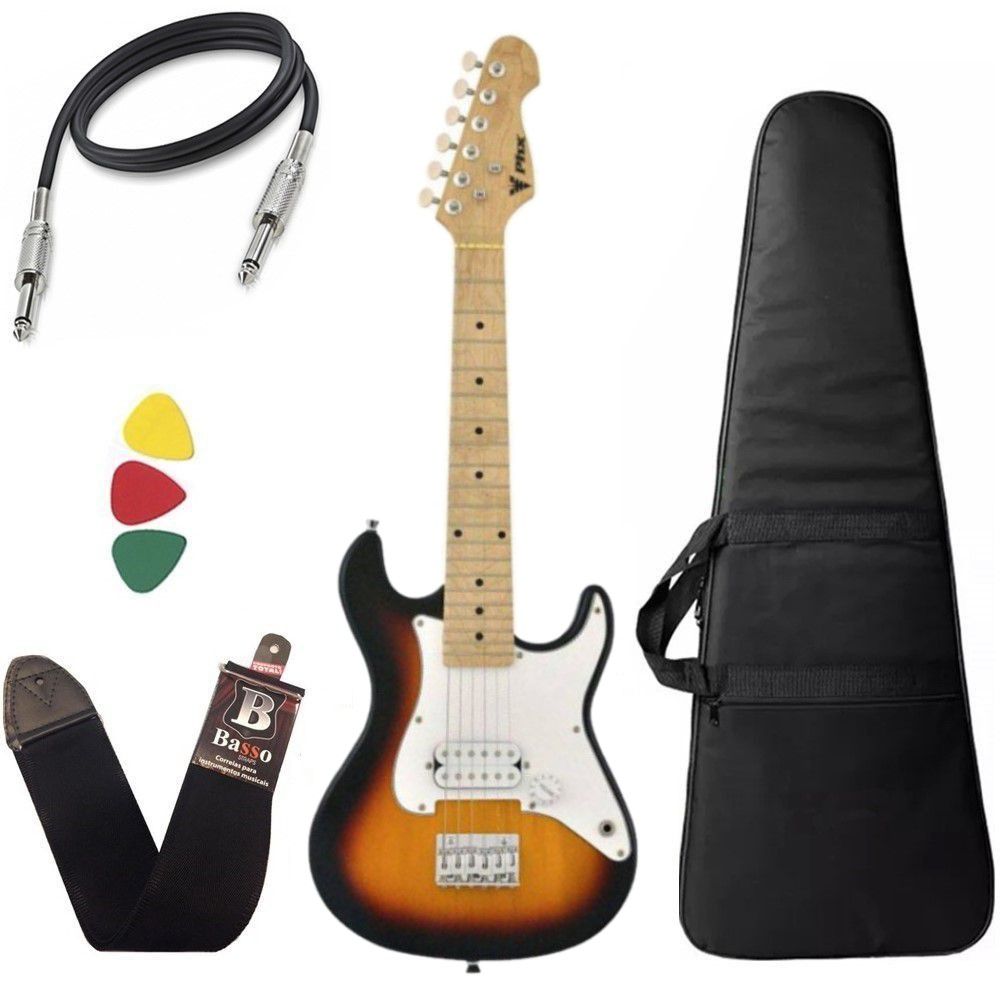 Kit Guitarra Crian A Infantil Eletrica Phx Isth Sunburst Bag Loja