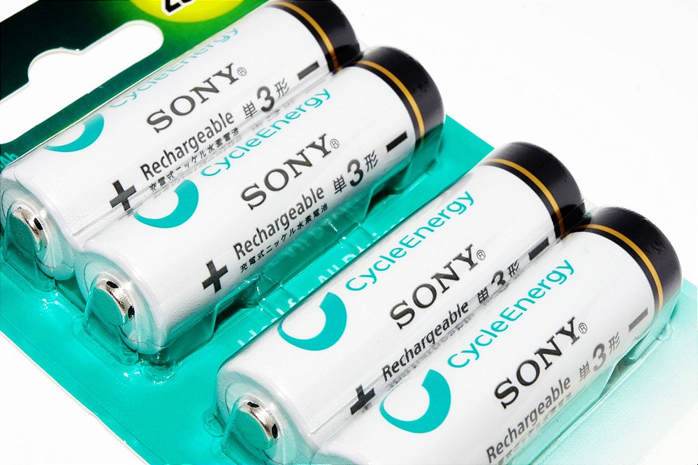 PILHA RECARREGÁVEL SONY AA C 4 2500 MAH ORIGINAL Phototech Acessórios