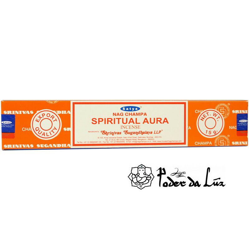 Incenso Massala Satya Spiritual Aura Incensos Pedras Naturais Feng