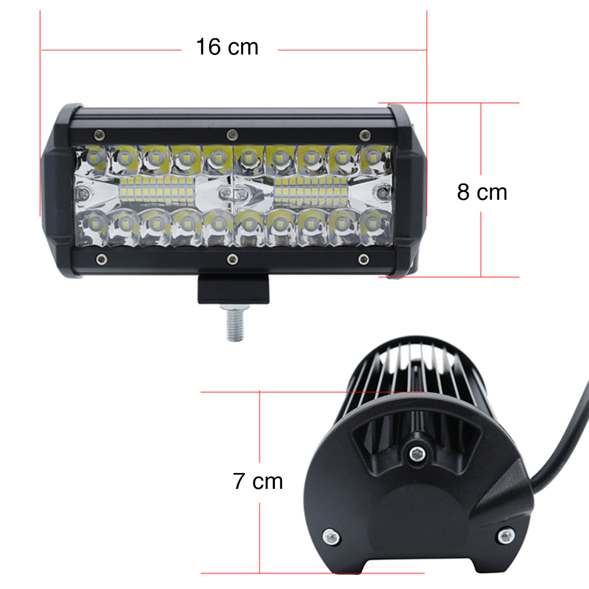 Farol Milha Led 40W 12V Lorben Barra 16cm Off Road Pick Up Jipe Lorben