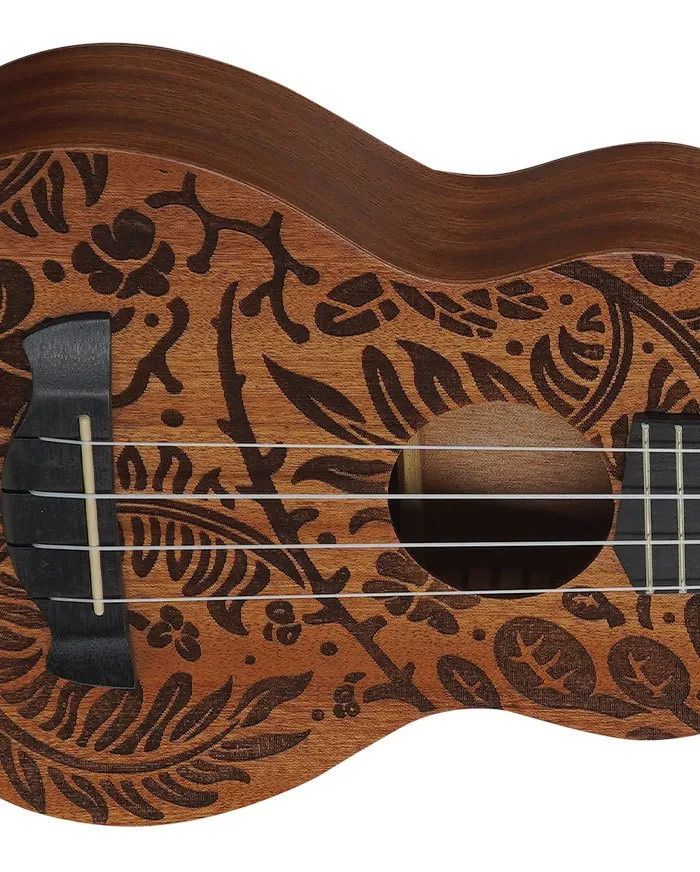 Ukulele Tagima Concert Ac Stico K Floral Ii Guitar Music Shop