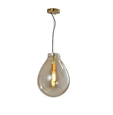 Pendente Caju X E Bronze E Conhaque Bella Rz S Lampdecor