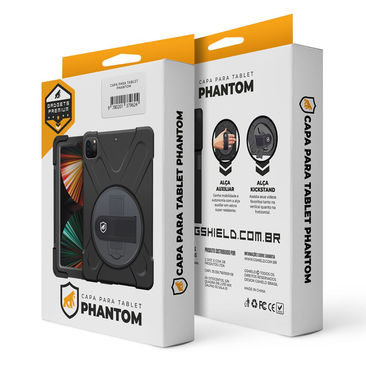 Capa Phantom Tablet E Ipad Gshield Atacado Gorila Shield