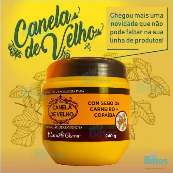 Pomada Massageadora Canela De Velho Natu Charm Cosm Ticos Bittes