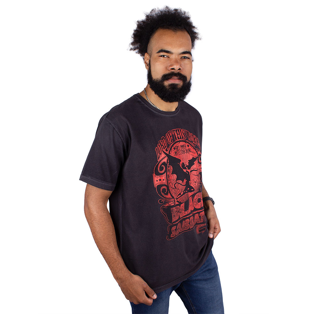 Camiseta Black Sabbath Lord Of This World Estonada Preta Oficial