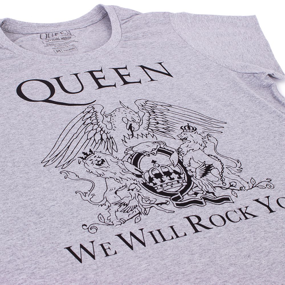 Camiseta Feminina Queen Mescla Oficial Viva A Vida Arte Viva