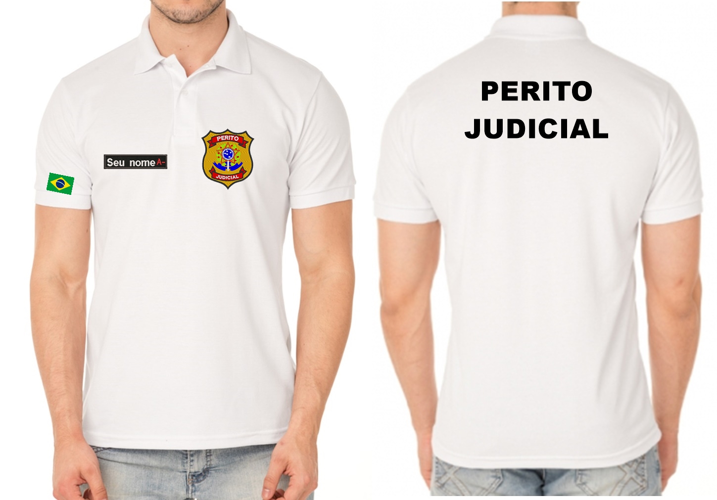 CAMISA GOLA POLO MASCULINO PERITO JUDICIAL BORDADO Innovare Sul