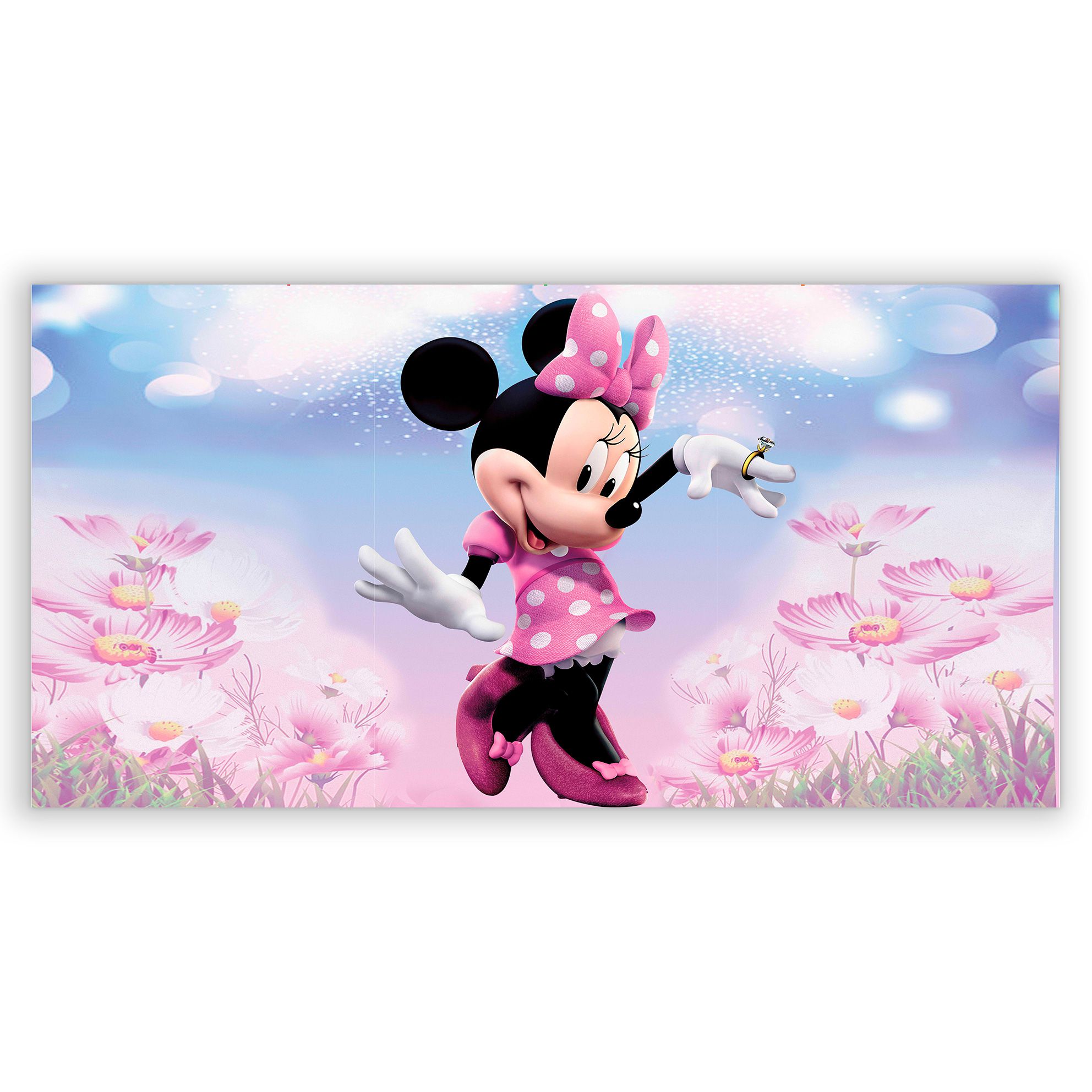 Painel Retangular Minnie Rosa Sublimado 3D Sublitex painéis