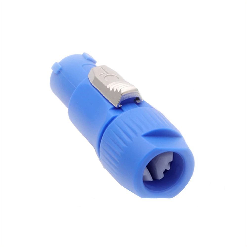 Conector Plug Speakon Macho Powercon 3 Polos Azul Trava American