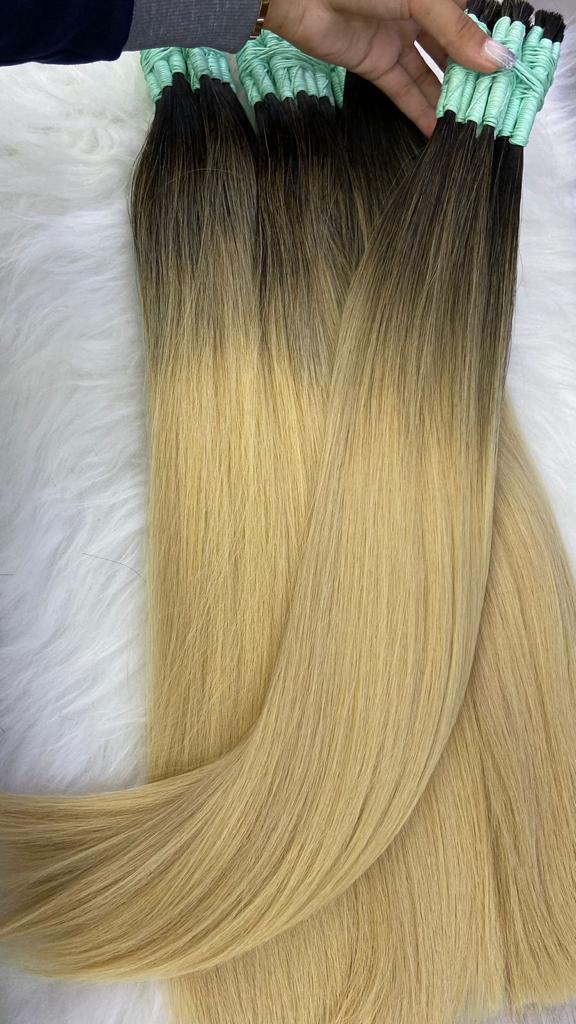 Cabelo Brasileiro Loiro Raiz Esfumada Cm G Sol Hair Cabelos E