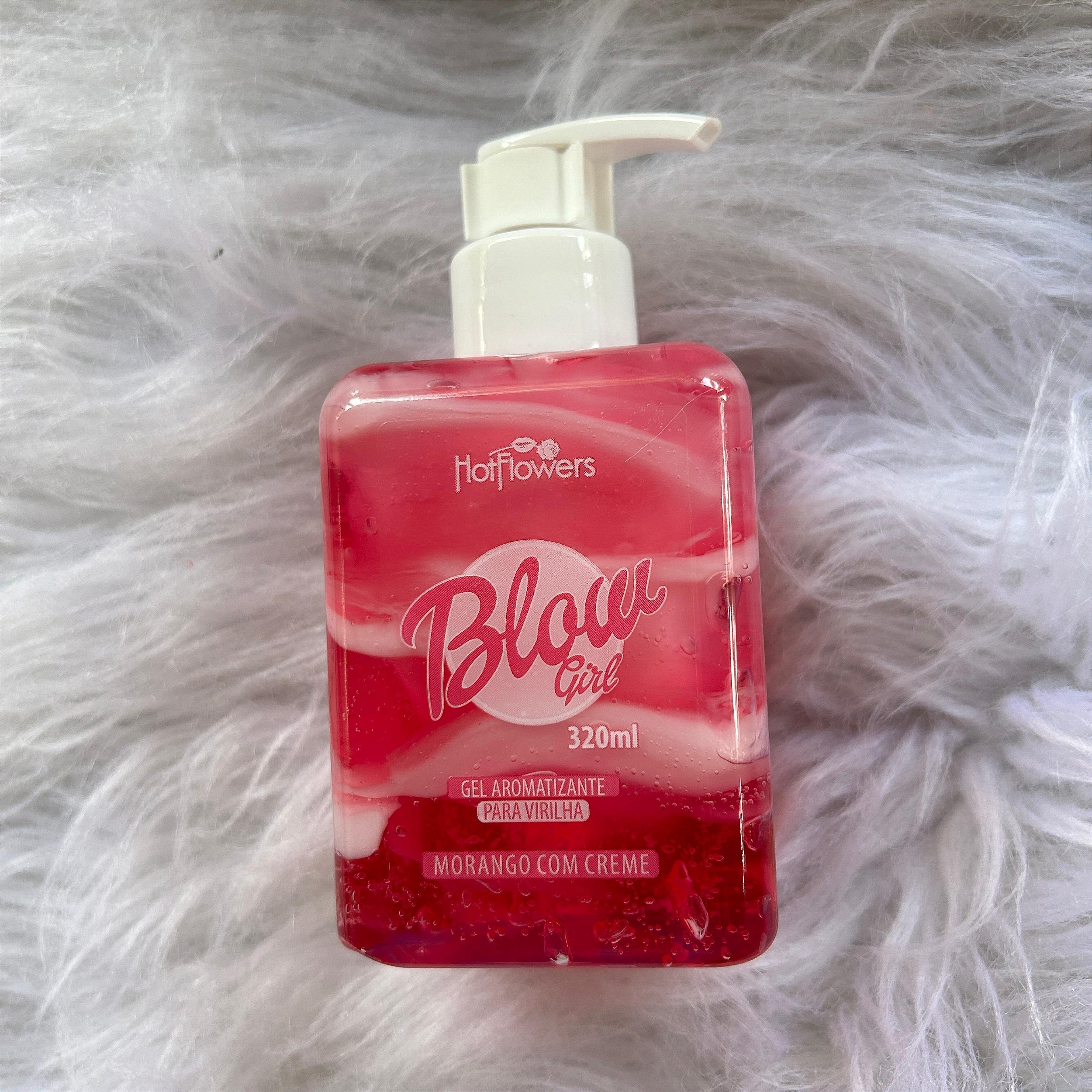 Blow Girl Gel Aromatizante Beijável Para Virilha 320ml Hot Flowers