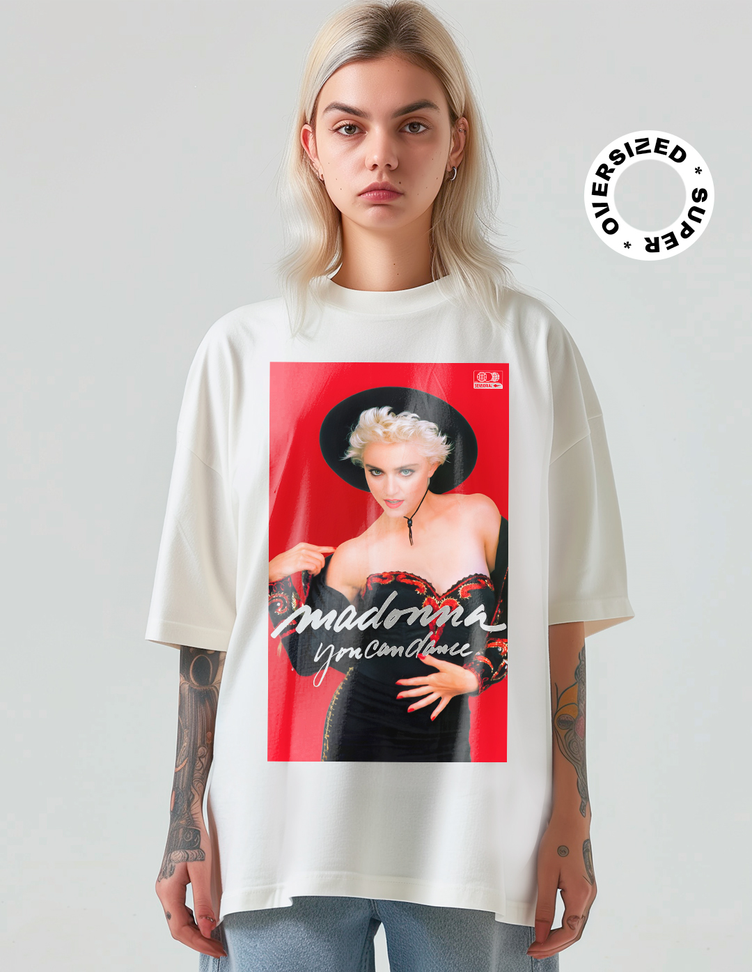 Camiseta Oversized Super Madonna You Can Dance Sensorial Camisetas