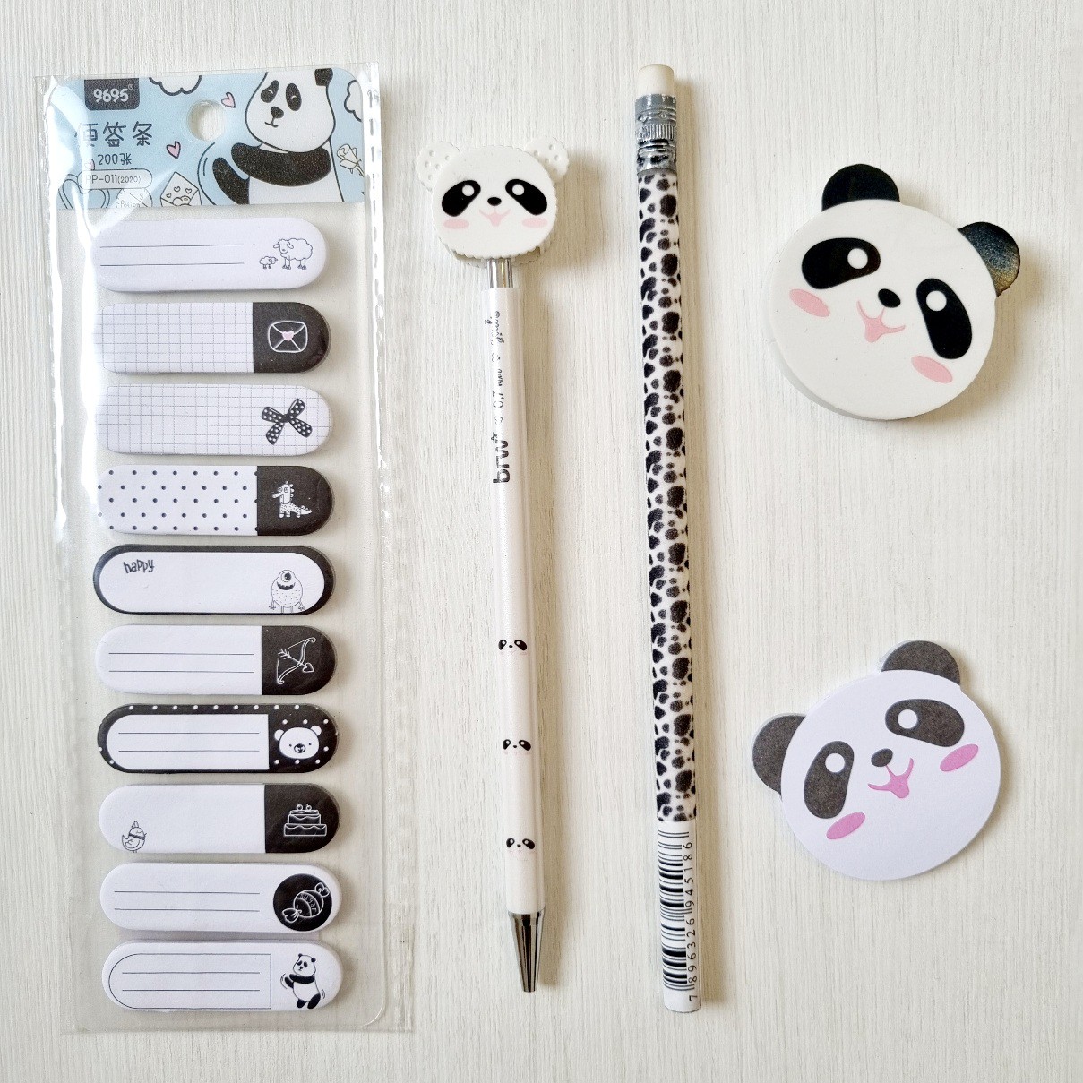 Kit Panda Papelaria Flor Caderno De Disco Tudo Da Octo Aqui