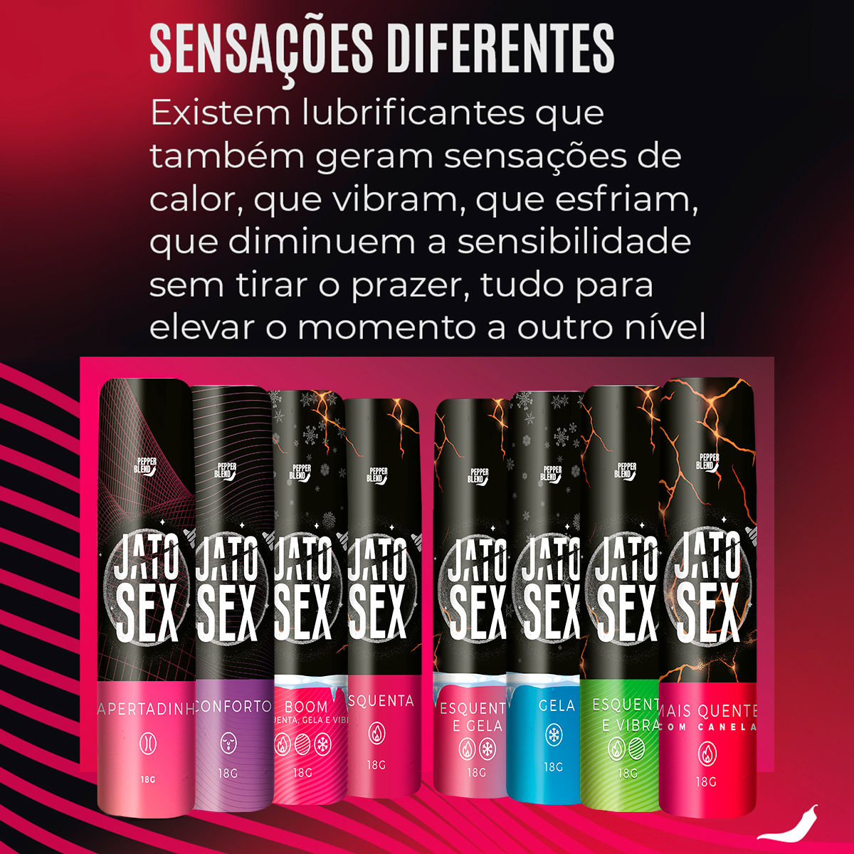 Jato Sex Esquenta G Gel Excitante Vasodilatador Pepper Blend Pedido Secreto Distribuidora
