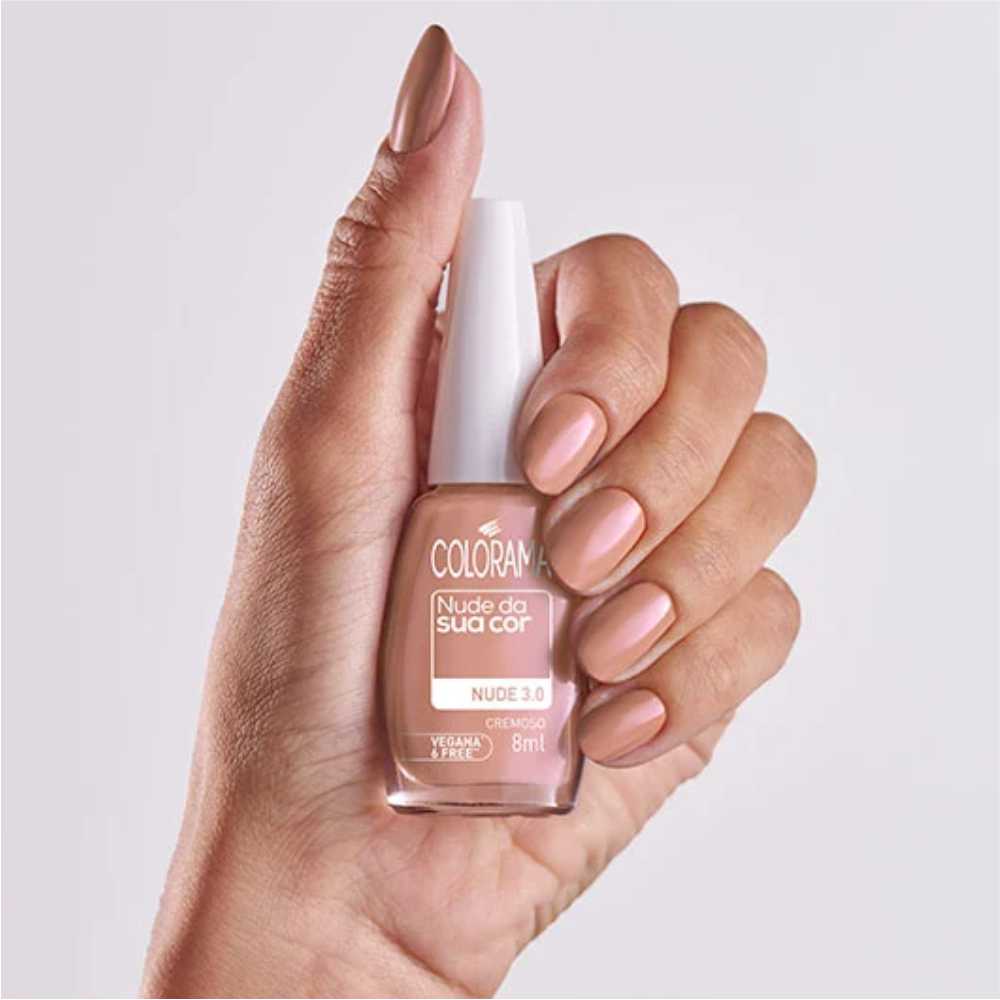 ESMALTE CREMOSO NUDE DA SUA COR NUDE COLORAMA Belezar