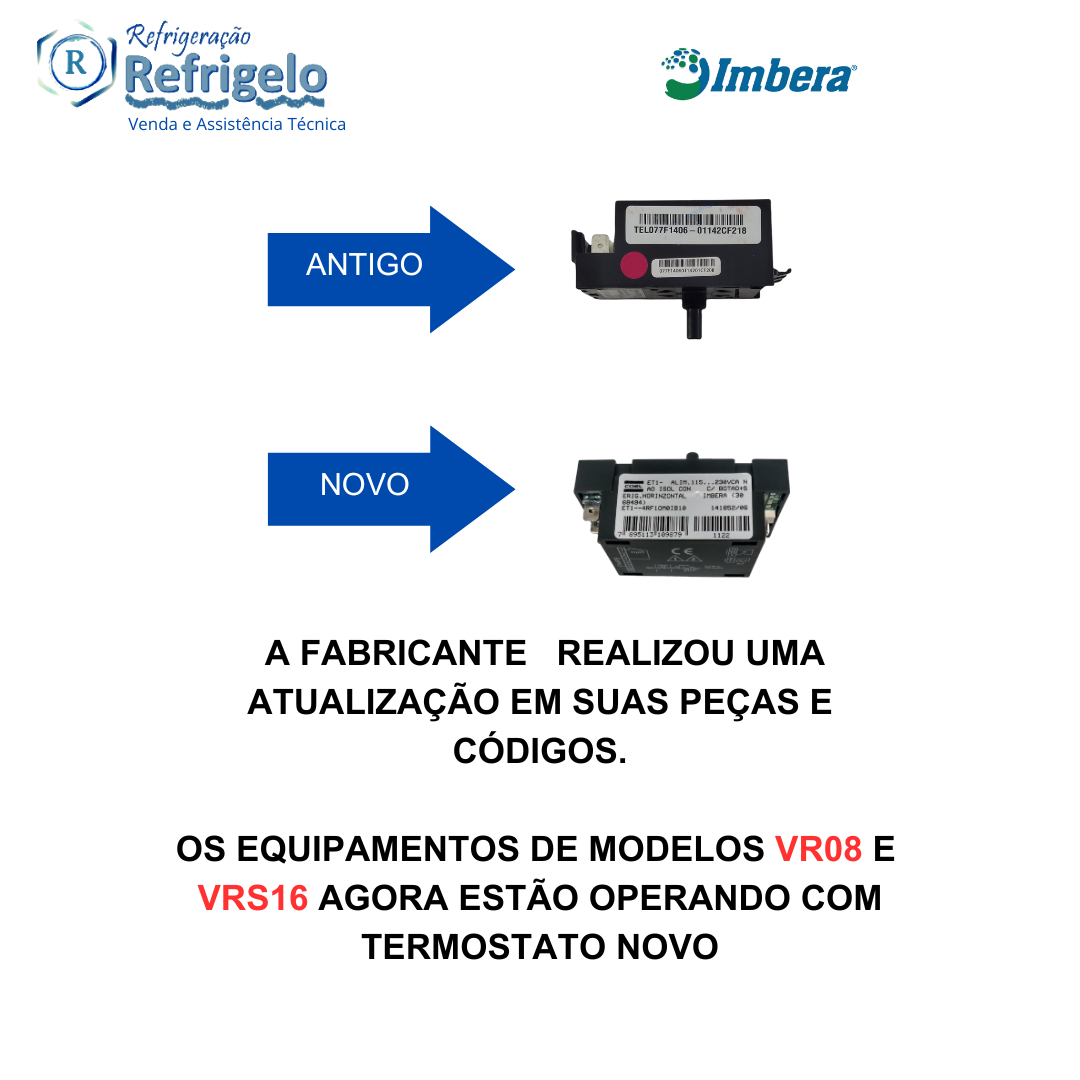 Termostato eletrônico bivolt refrigeradores Imbera ET1 4RF1OM0IB10