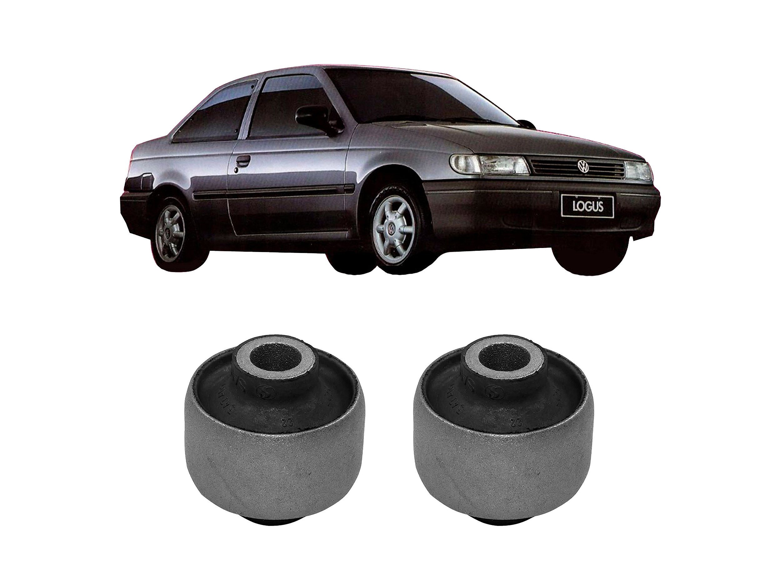 2 Bucha Pequena Leque Dianteiro Vw Logus 1994 1995 1996 1997 Auto