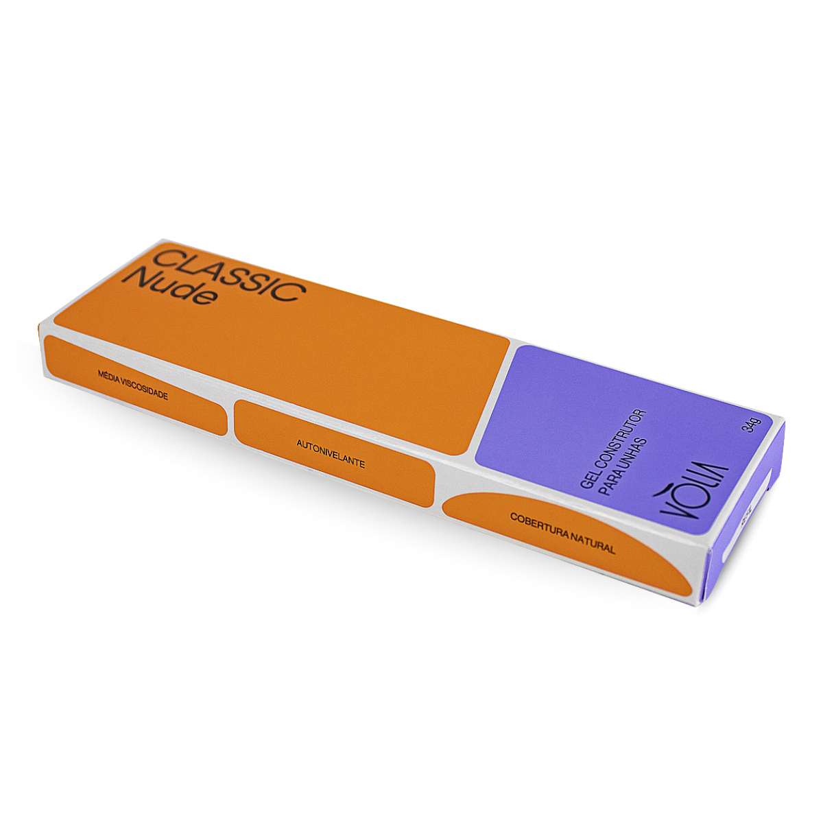 Refil Sachê Gel LED UV Classic Nude 34g Pote ECO Vòlia Arte