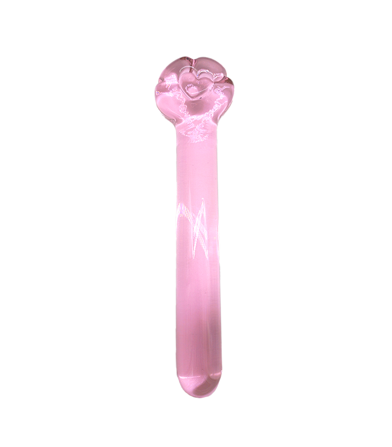 QFMJ Dildo de Vidro Liso Coração Libb Sex Toys Importadora