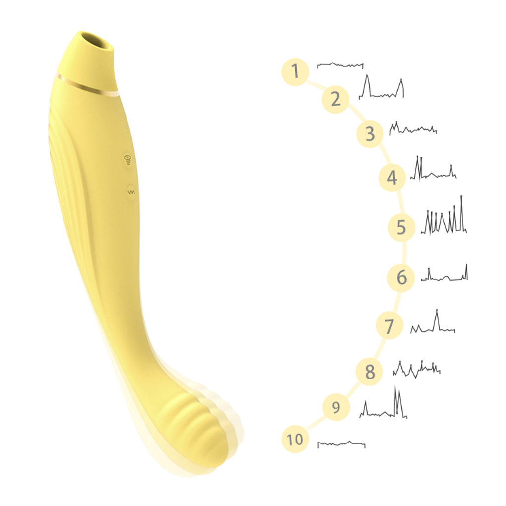 F60 Vibrador Penetrável Sugador de Clitóris Libb Sex Toys