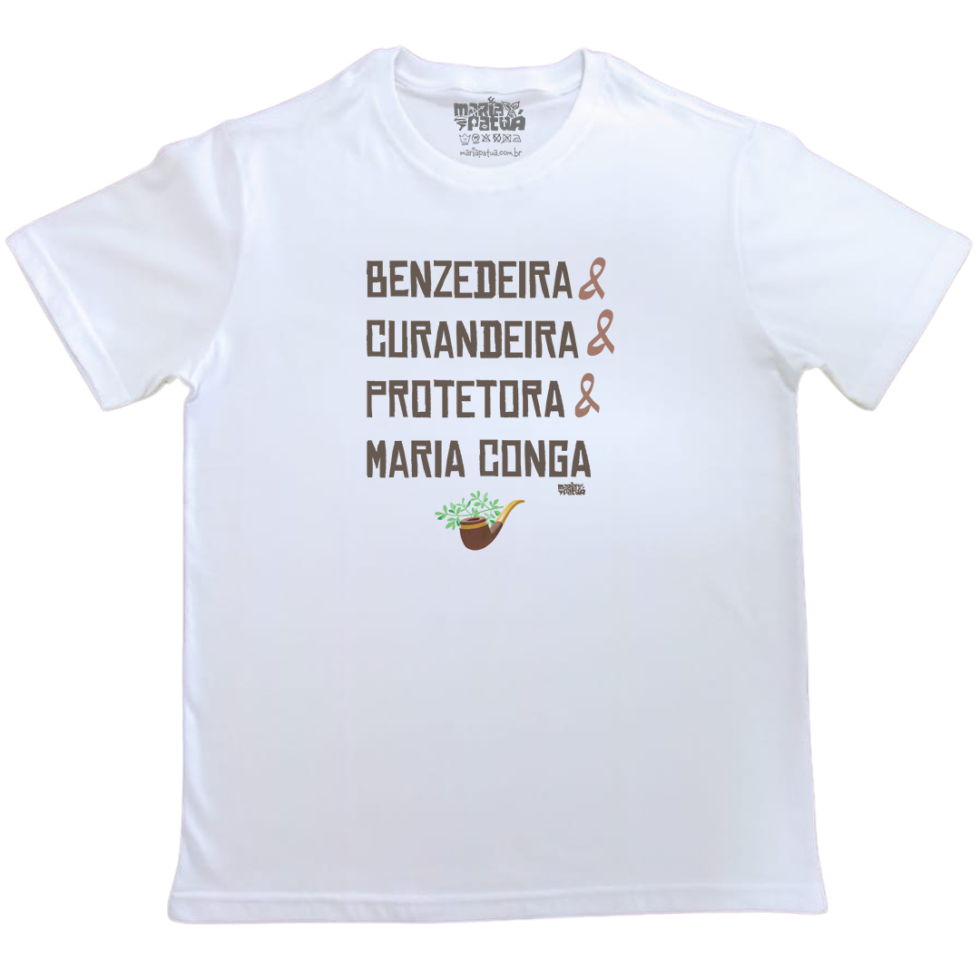 Camiseta Maria Patuá Maria Conga Camisetas Umbanda Maria Patuá