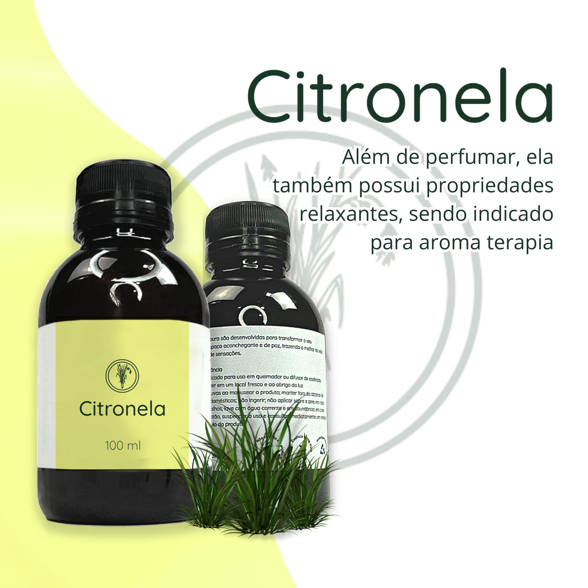 Ess Ncia Aromatizante Concentrada Puro Citronela P Vela