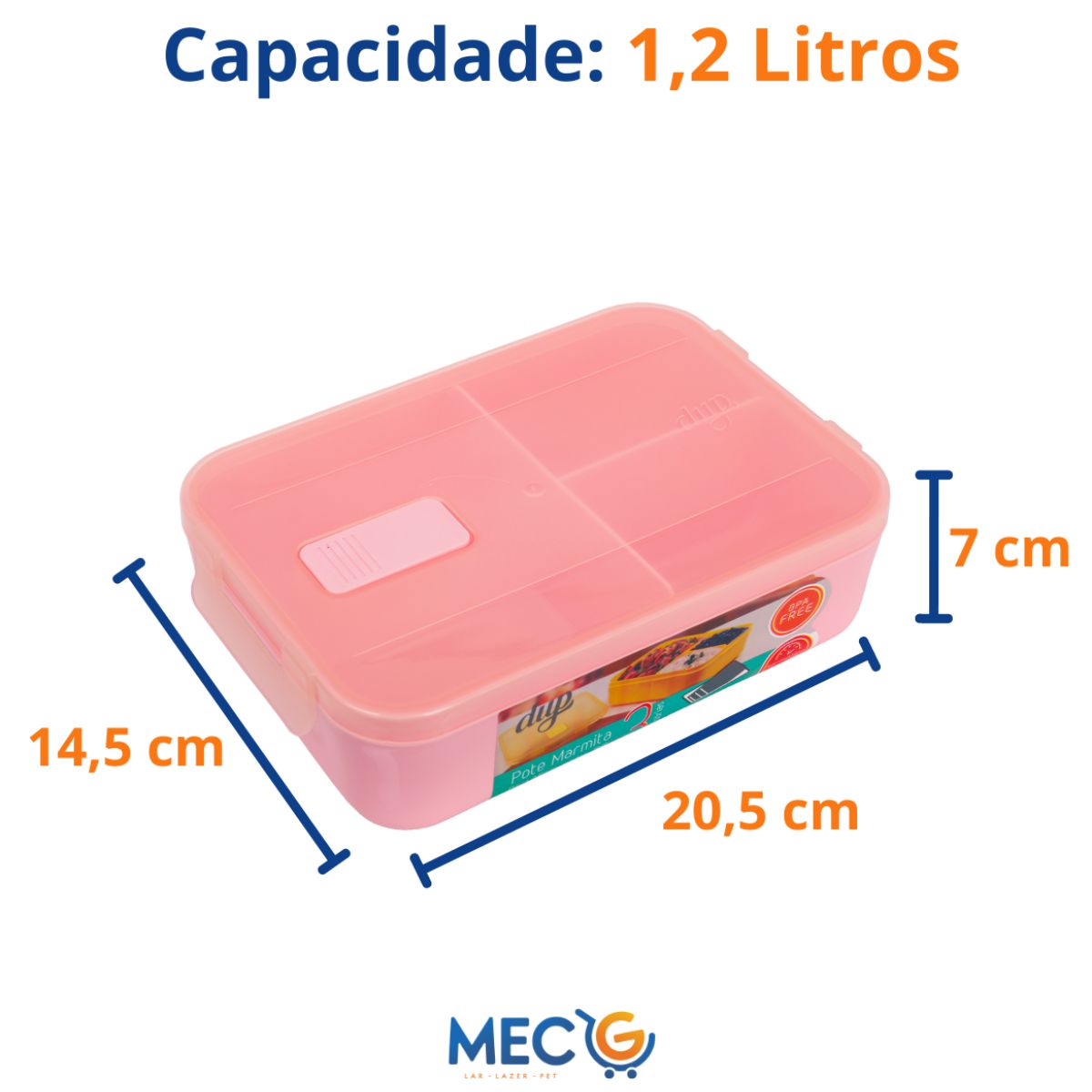 Kit Pote Marmita Martinha Lanche Almo O Pl Stico Herm Tico Mec G Store