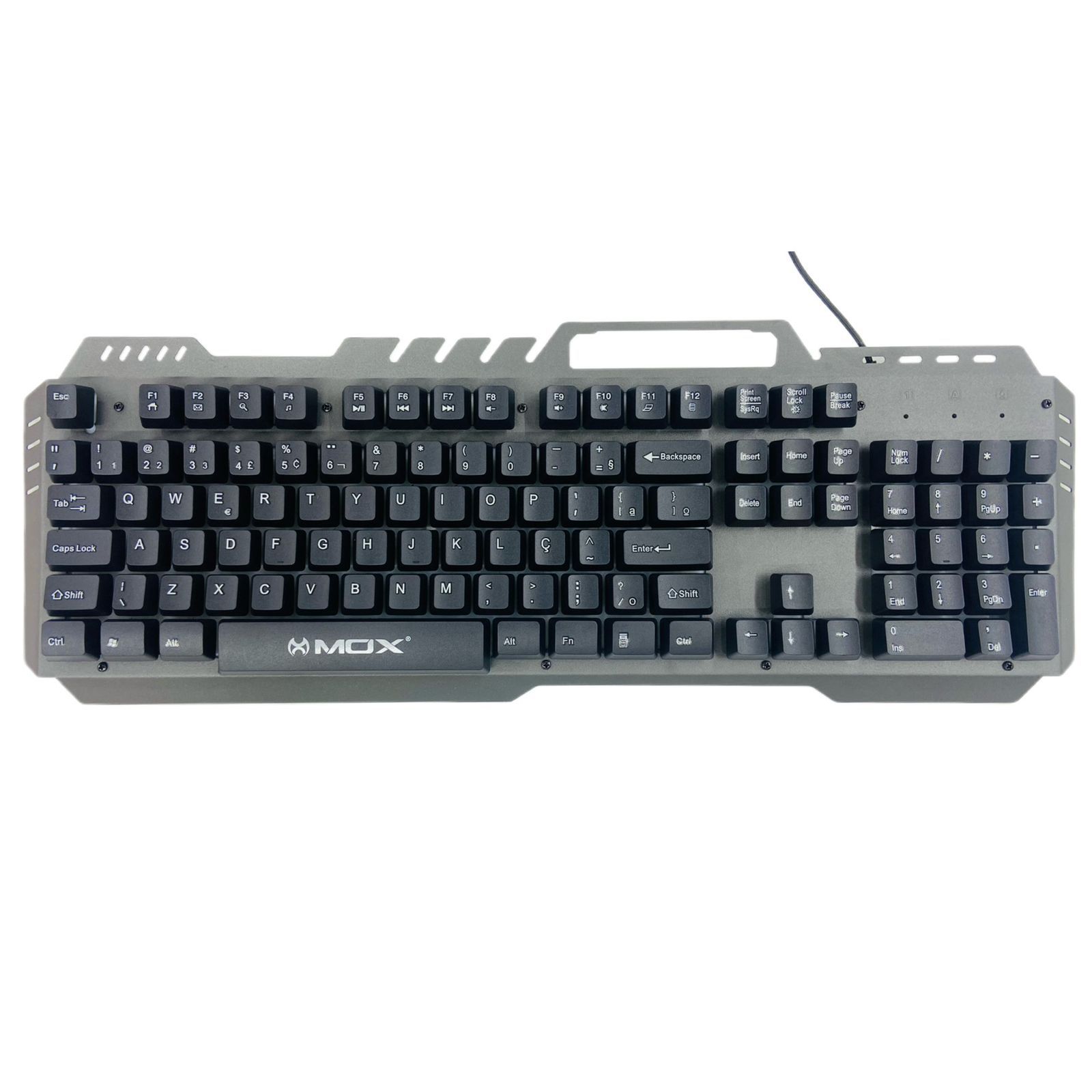 Teclado Mox Gamer Metálico Painel Em Alumínio USB MO KB160 Importados