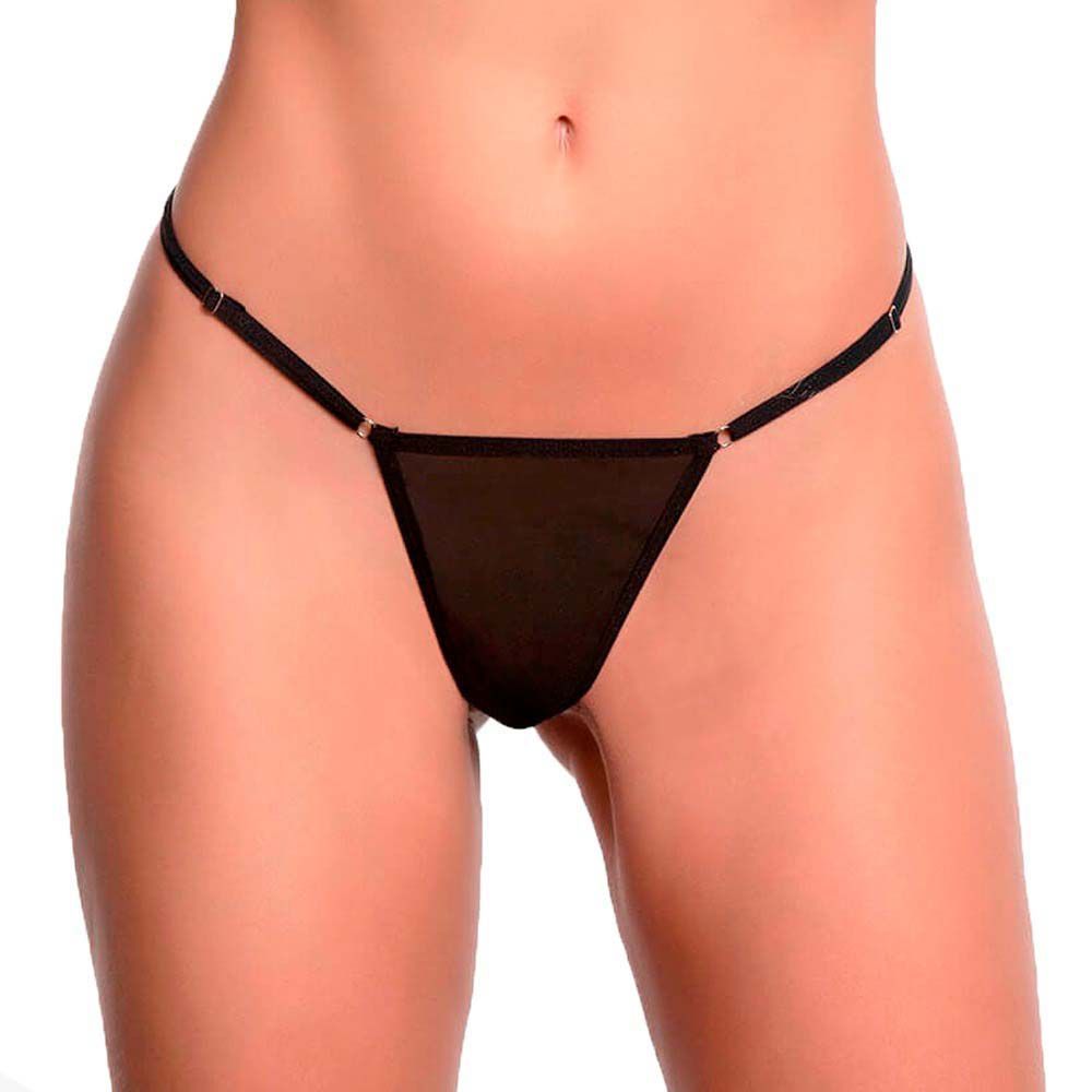 Calcinha Fio Dental Tule E Detalhe De Strass Atr S Yaffa Lingerie