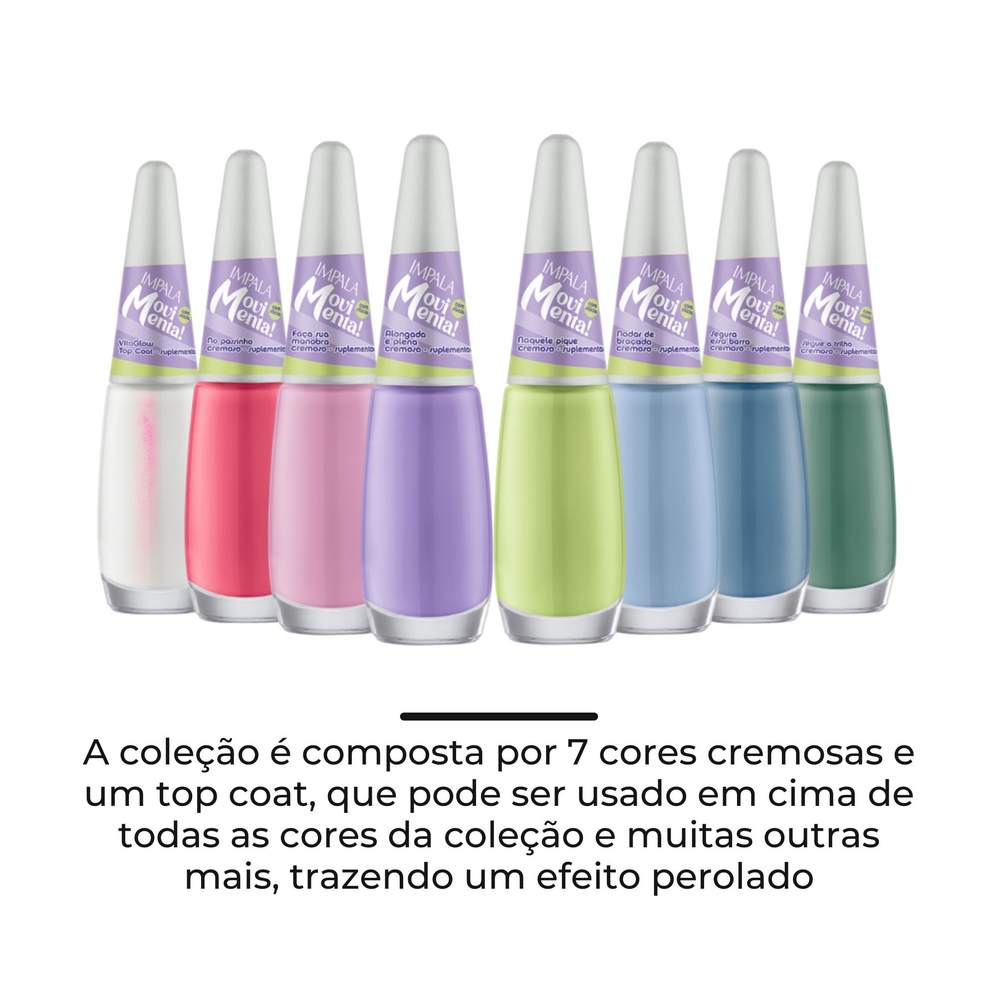 Esmalte Impala Coleção Movimenta Segue a Trilha Verde Escuro Gabeauty