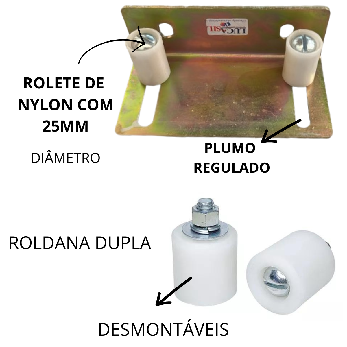 Roldana Guia Duplo Interno Mm Megafer