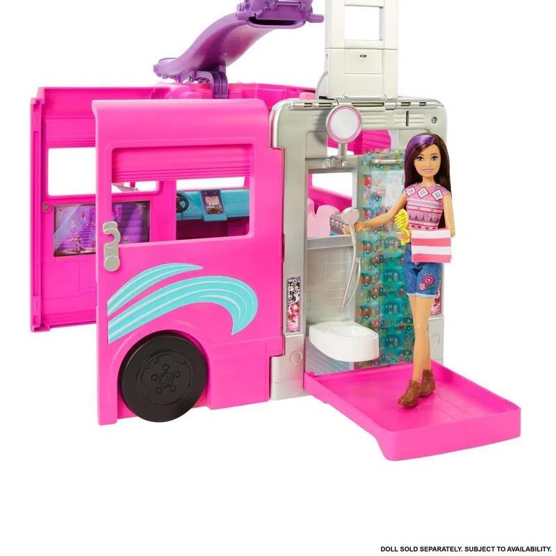 Barbie Dream Camper Trailer Dos Sonhos HCD46 Mattel Real Brinquedos