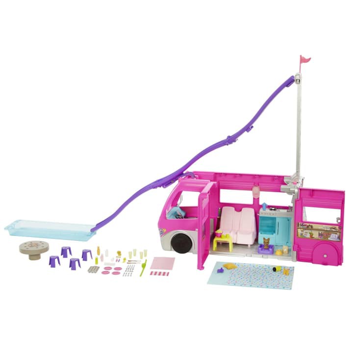 Barbie Dream Camper Trailer Dos Sonhos HCD46 Mattel Real Brinquedos