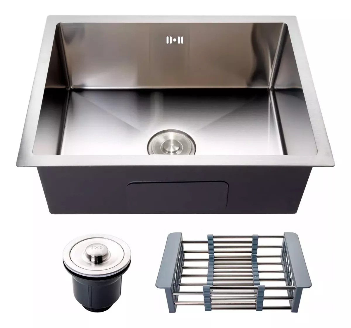 Cuba Gourmet Pia Inox Quadrada Cozinha Luxo 50x45 Acessórios Revomax