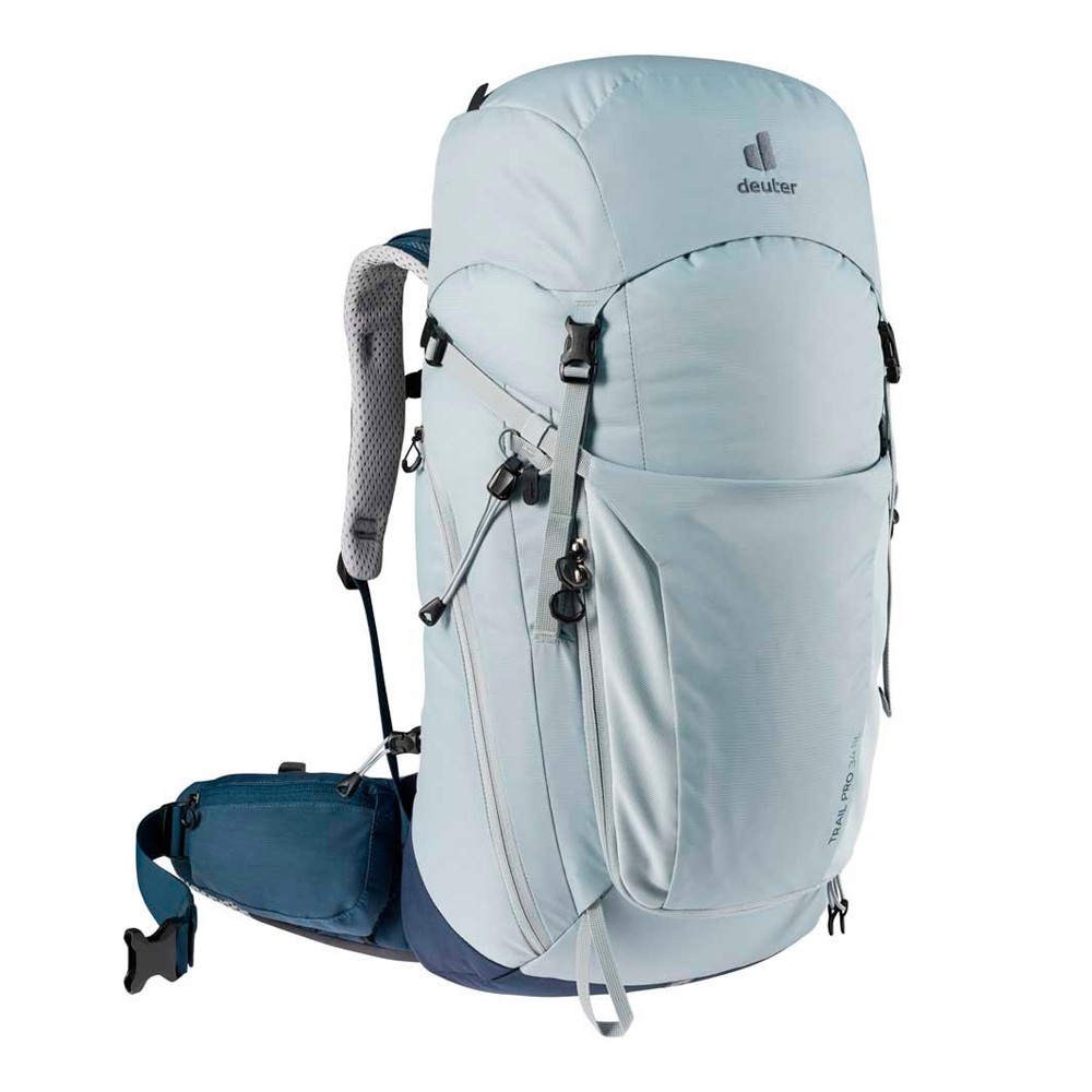 Mochila Deuter Trail Pro SL 34 Litros Azul Claro Viajante Moderno