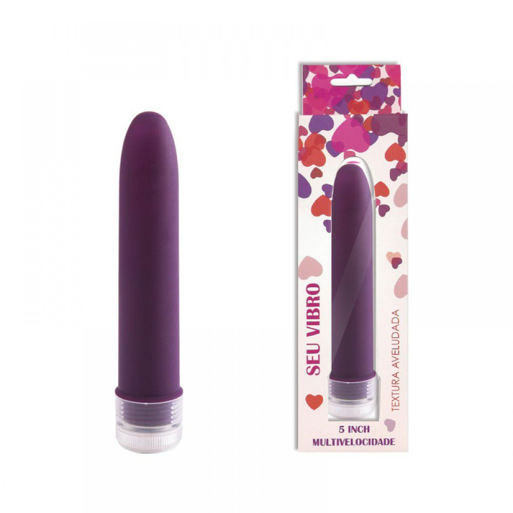 Vibrador Personal 13 Cm Multivelocidade Textura Aveludada Vip Sex