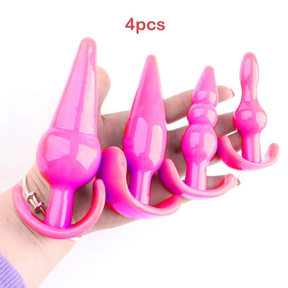 Kit Plugs Anais Em Silicone Rosa Sex Shop Amor De Luxo O Seu