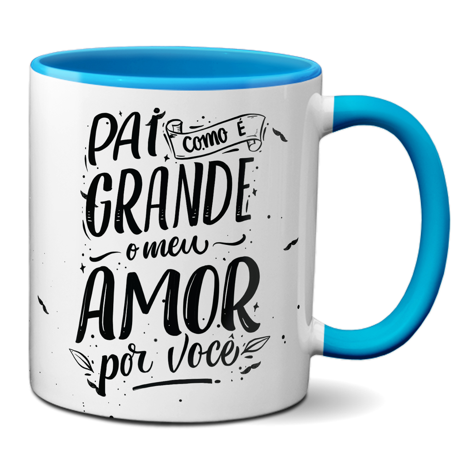 Caneca Pai Como Grande O Meu Amor Por Voc Presente Minha Caneca