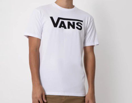 Camiseta Vans Classic White Black Dimarks Skate Shop