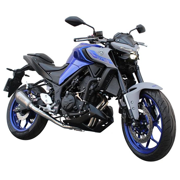 Ponteira Escapamento Esportivo Completo Moto Yamaha MT 03 Inox Longo