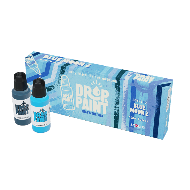 Conjunto Tintas Acr Licas Drop Paint Bluemoon Scale Sua