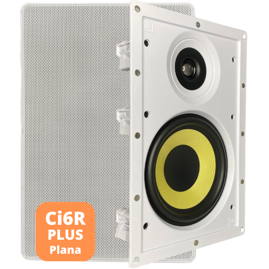 Kit 2 Caixas Acústicas de Embutir JBL Ci6R PLUS 160w ELETROHALEN