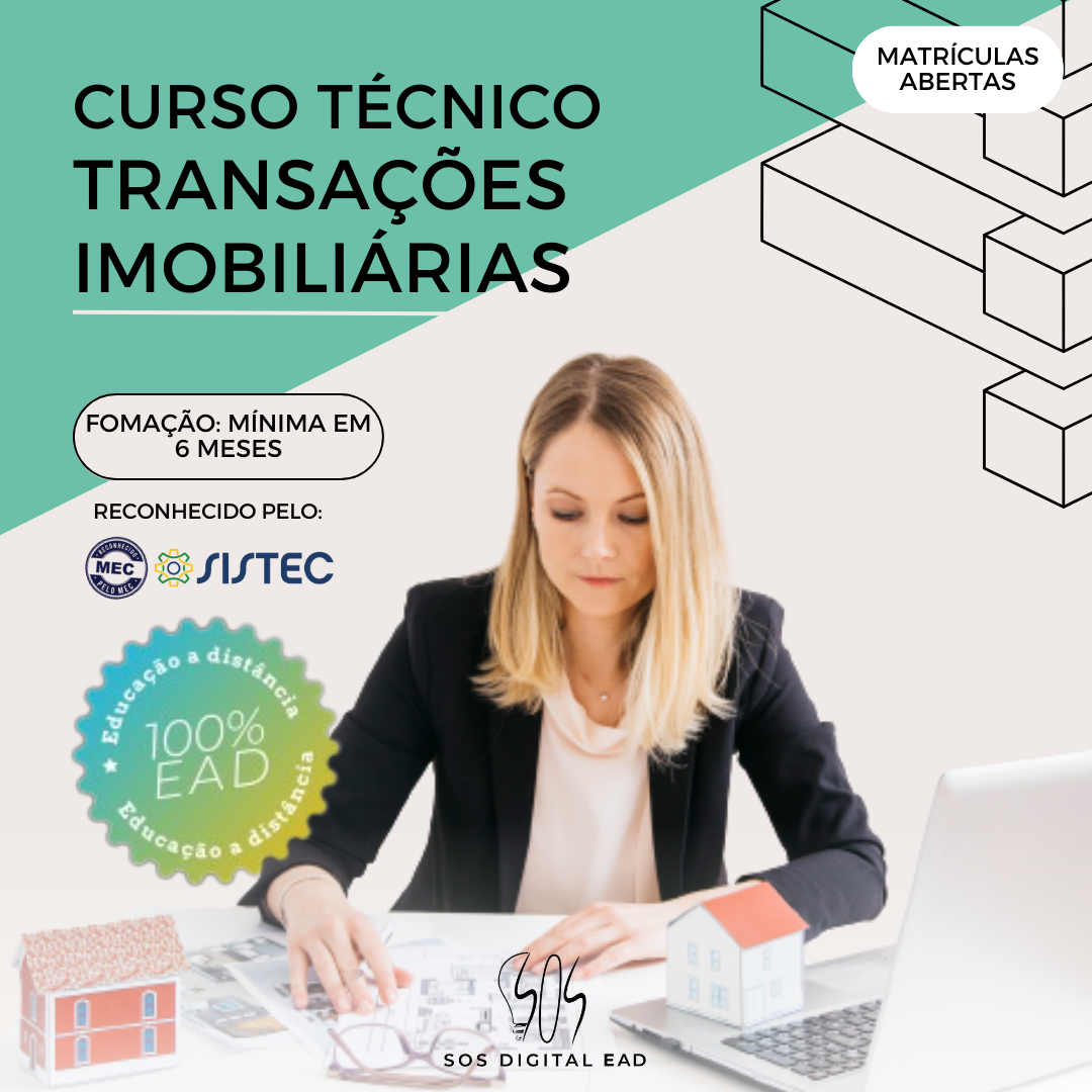 Curso T Cnico Transa Es Imobili Rias Ead Sos Digital Ead Tec