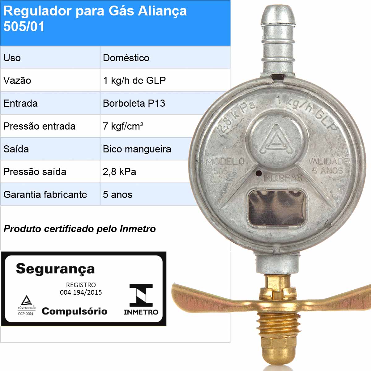 Regulador Alian A Pequeno Mangueira M Caixa Unidades