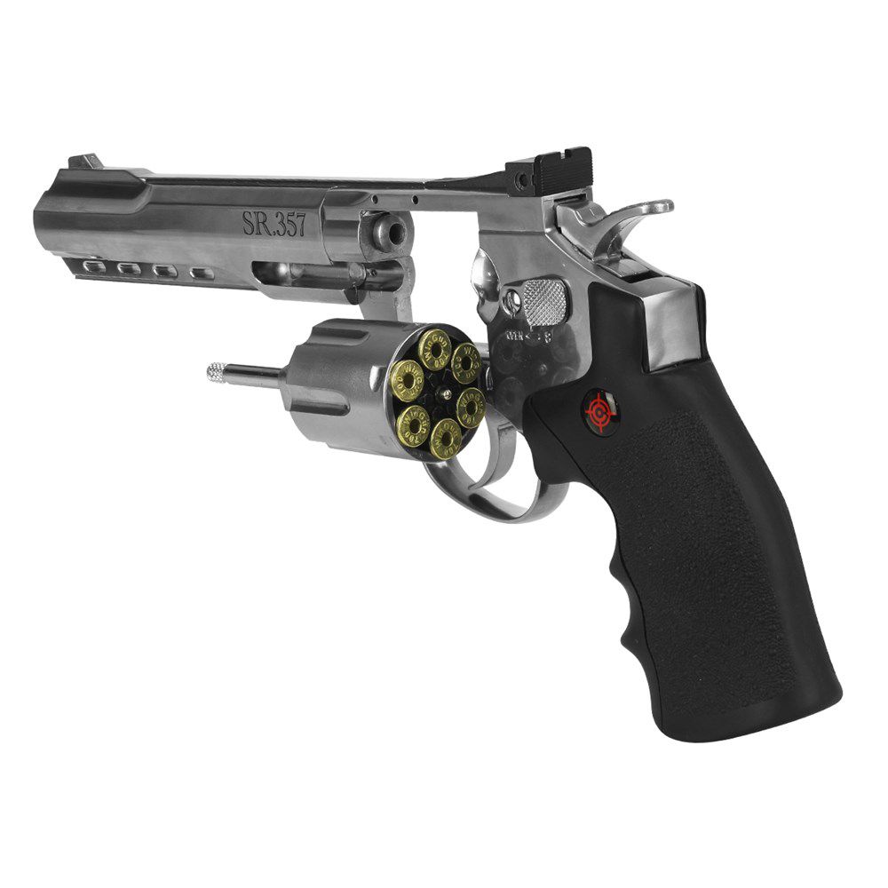 Revólver de Pressão CO2 SR357 Full Metal 4 5mm Crosman Dispropil