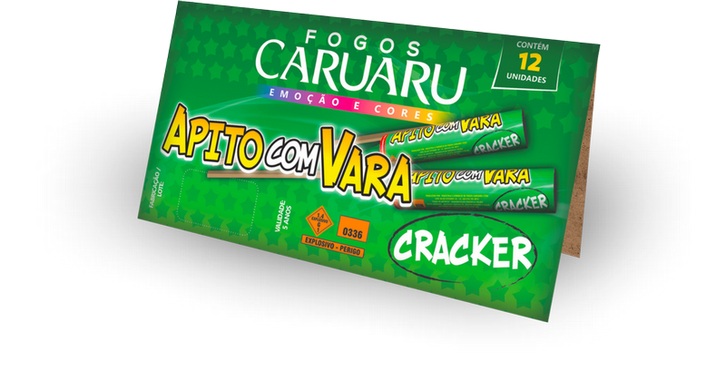 APITO VARA CRACKER 12 UNIDADES Homero Pipas