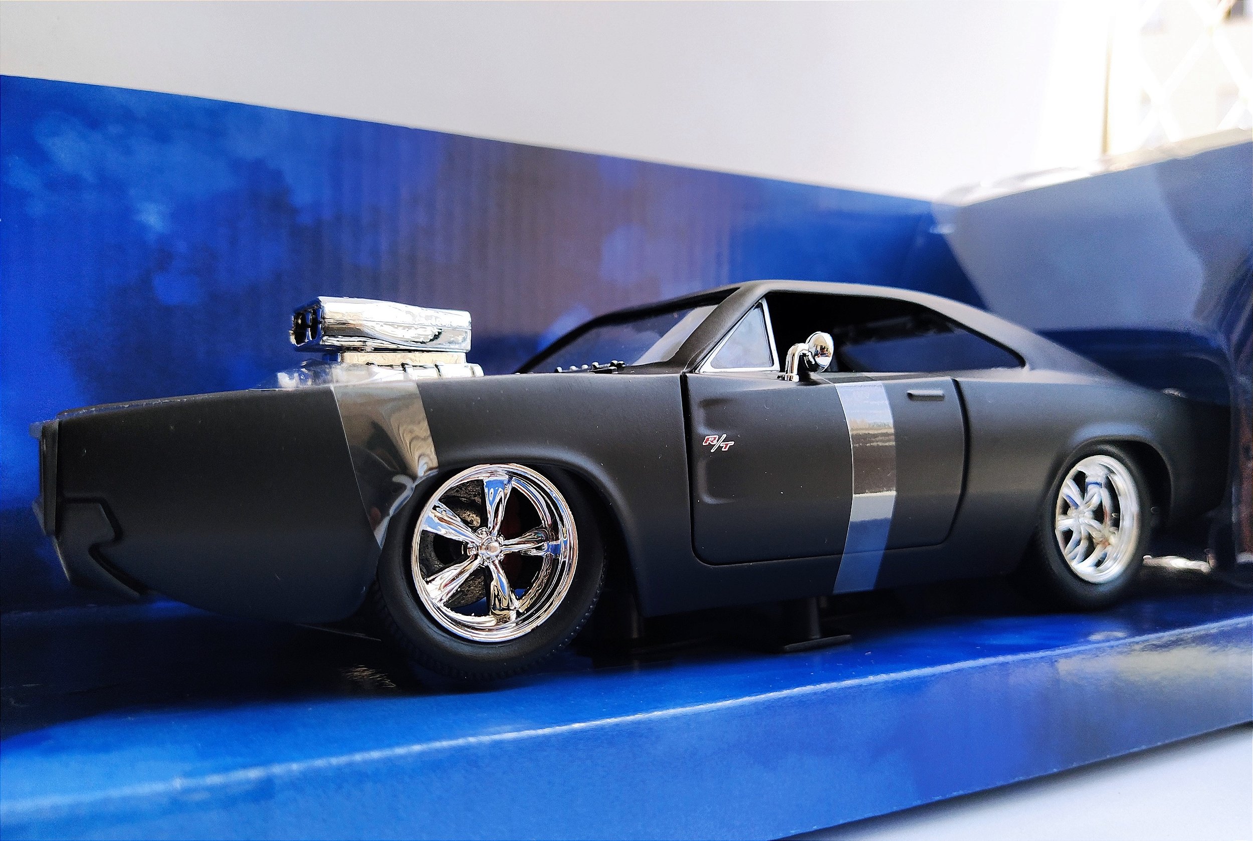 Miniatura Dodge Charger R T Preto Fosco Velozes E Furiosos Jada