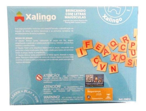 Jogo Pedagogico Brincando Letras Maiusculas Pe As Fmart Variedades