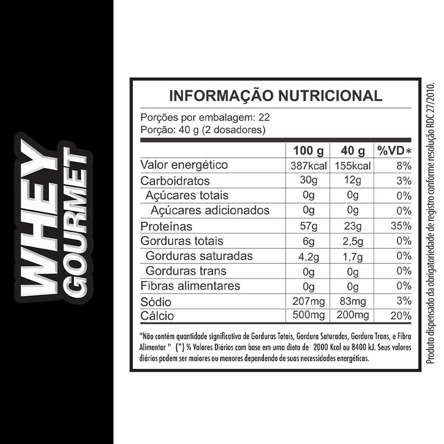 Kit Whey Protein Gourmet Pote G Creatina Power Explosion Sem Sabor