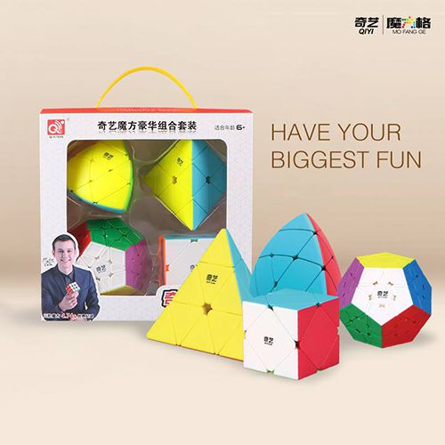 Box Cubo M Gico Qiyi Megaminx Pyraminx Skewb Mastermorphix